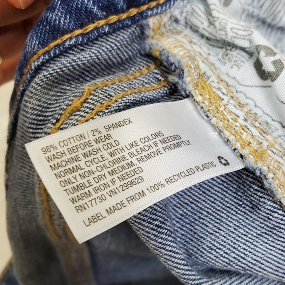 🆕️ Wild Fable Distressed High Rise Straight Ankle Jeans Size 18 Medium Wash - Picture 8 of 8